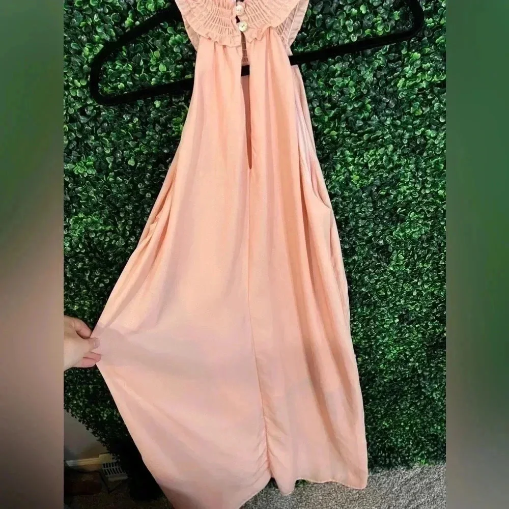 Pink Lily ALady Like You Maxi Dress Peach - Medium - Picture 7 of 8